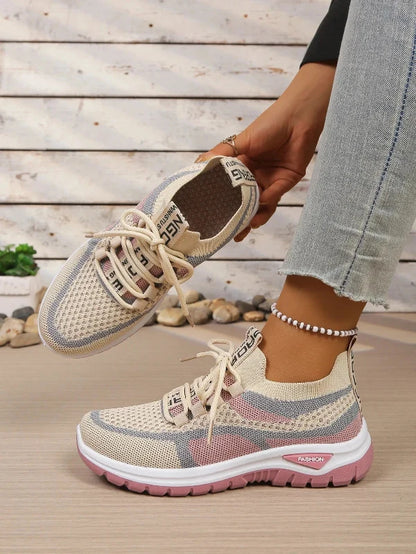 Women's Comfortable Breathable Walking Sneakers – Lightweight Casual Sport Shoes