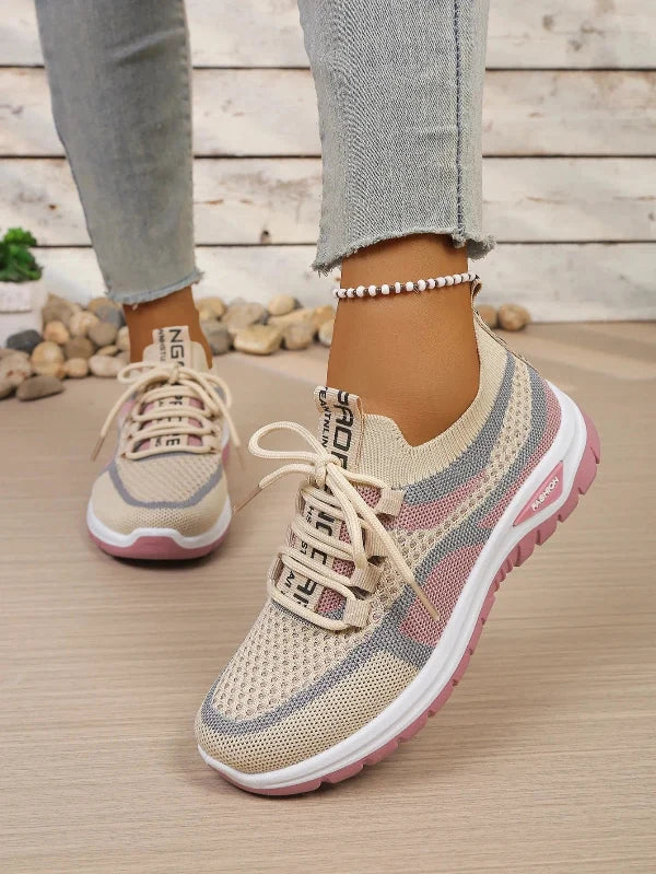 Women's Comfortable Breathable Walking Sneakers – Lightweight Casual Sport Shoes