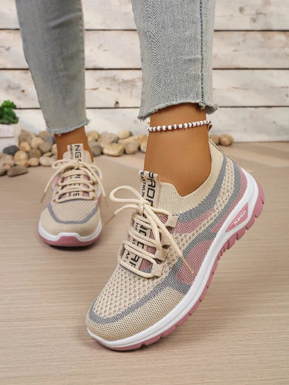 Women's Comfortable Breathable Walking Sneakers – Lightweight Casual Sport Shoes