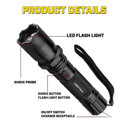 💥 2026 Upgraded 75% OFF ️🔦 VORTAX X95 2in1 Tactical Stun & Flashlight ⚡ Light Your Path,  Stop Any Threat