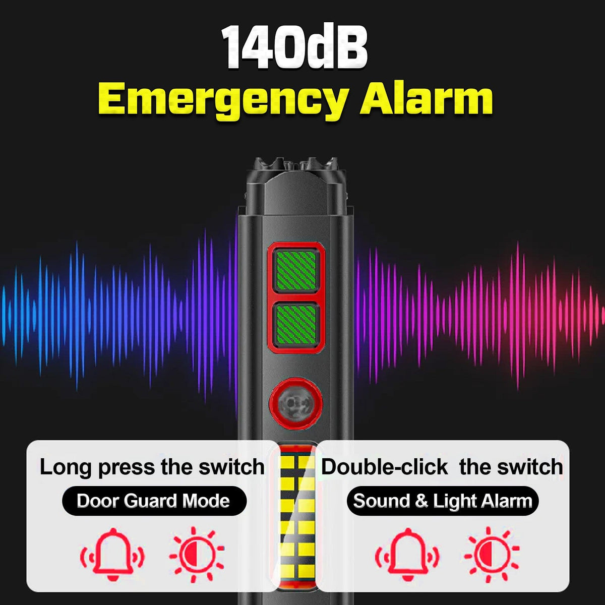 2026 Upgraded Tactical 5in1 Stun Survival Flashlight ⚡ One Tool, Total Protection