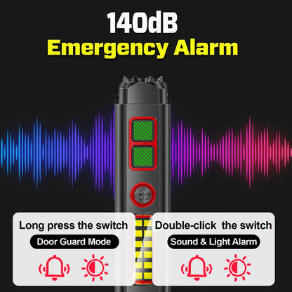 2026 Upgraded Tactical 5in1 Stun Survival Flashlight ⚡ One Tool, Total Protection