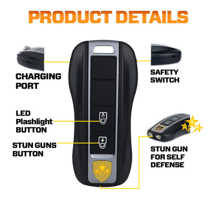 🎉 Flash Sale 75% OFF 🛡️ 2026 Limited VORTAC V57 Stun Flashlight Car Key
