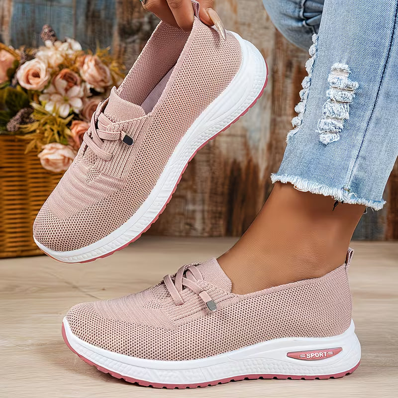 💥 Mega Sale - 50% OFF Best Sellers Today Only! 💥Women's Fashion Lace-Up Mesh Sneakers – Breathable Casual Sport Shoes