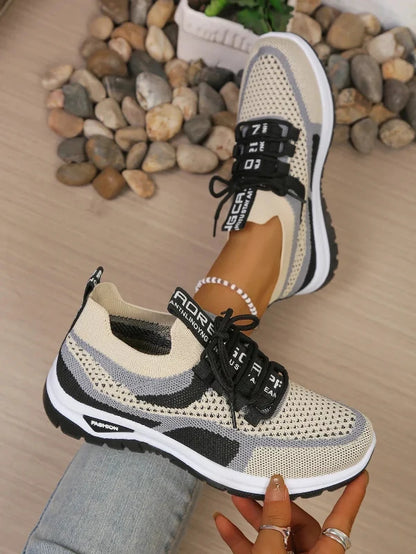 Women's Comfortable Breathable Walking Sneakers – Lightweight Casual Sport Shoes