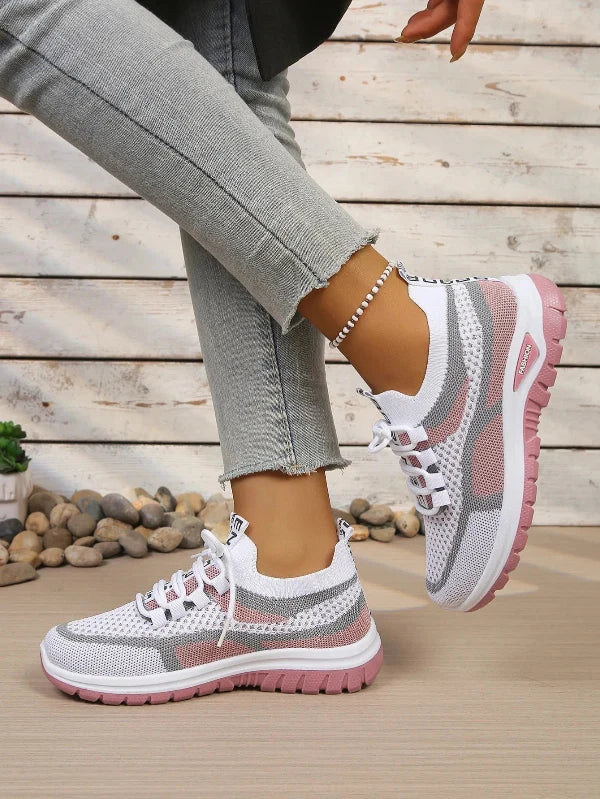 Women's Comfortable Breathable Walking Sneakers – Lightweight Casual Sport Shoes